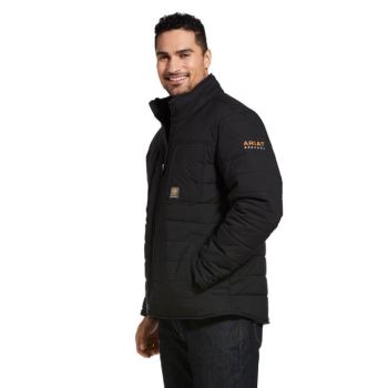 Ariat Rebar Valiant Ripstop Insulated Jacket Črne | K5ItWezq