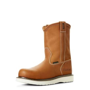 Ariat Rebar Wedge Pull-On Composite Toe Work Boot Zlate | Beqcdzjy