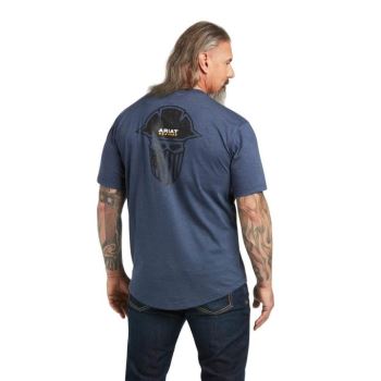 Ariat Rebar Workman Full Cover T-Shirt Slate Heather | fwPR7QAR