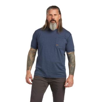 Ariat Rebar Workman T-Shirt Slate Heather | 8I4aO4HO