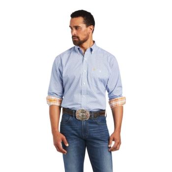 Ariat Relentless Alacrity Stretch Classic Fit Shirt Modre | czYW5Zn1