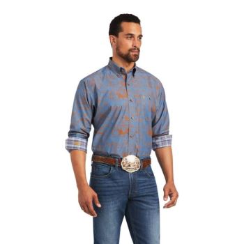 Ariat Relentless Cordage Stretch Classic Fit Shirt Modre | y9VxlCZI