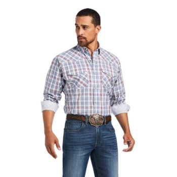 Ariat Relentless Steely Stretch Classic Fit Snap Shirt Temno Modre | wwUbC3NK