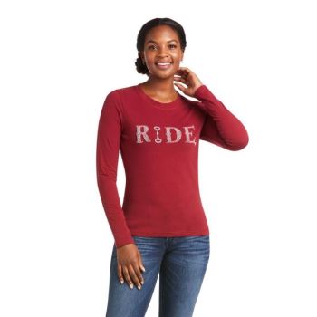 Ariat Ride T-Shirt Rhubarb | p2ttjwb1