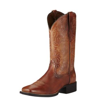 Ariat Round Up Remuda Western Boot Bež | gnb28iwj