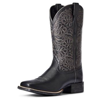 Ariat Round Up Remuda Western Boot Črne Rjave | 7UG6lM3Q