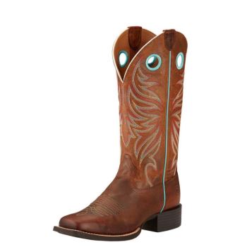 Ariat Round Up Ryder Western Boot Rjave | Y5DboURQ