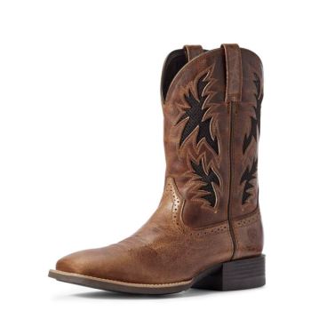 Ariat Sport Cool VentTEK Western Boot Temno Rjave | mYTybbh2