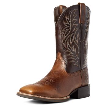 Ariat Sport Wide Square Toe Western Boot Rjave | 4F60Xtpq