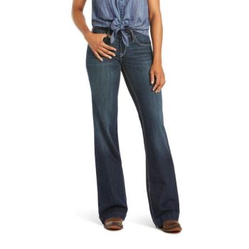 Ariat Trouser Mid Rise Isabel Wide Leg Jean Temno | 0FMTaxgU