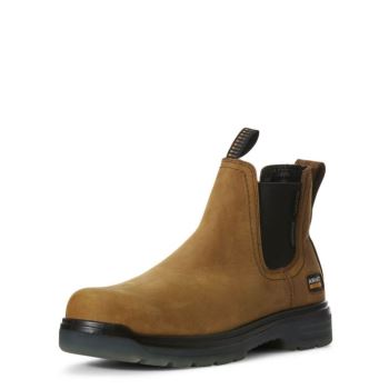 Ariat Turbo Chelsea Waterproof Carbon Toe Work Boot Aged Bark | Uq7eecTq