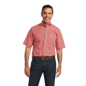 Ariat Tyron Fitted Shirt Poppies | RQG6Omzk