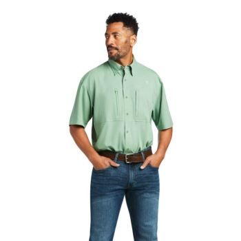 Ariat VentTEK Classic Fit Shirt Zelene | velx0LEs