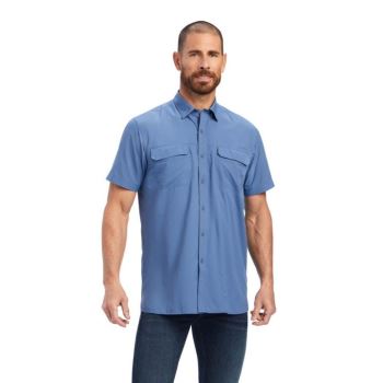 Ariat VentTEK Outbound Fitted Shirt Modre | 6BxO1lAS