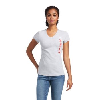 Ariat Vertical Logo T-Shirt Sive | bqRoOYox