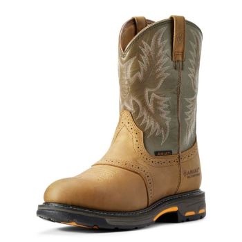 Ariat WorkHog Waterproof Work Boot Aged Bark | MLNLZyAg