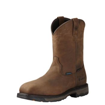 Ariat WorkHog Wellington Waterproof Composite Toe Work Boot Rjave | hOvFImKd