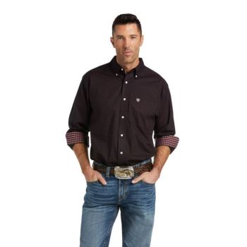 Ariat Wrinkle Free Abel Classic Fit Shirt Črne | fG9DN8yY