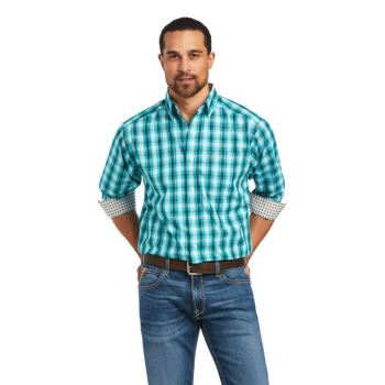 Ariat Wrinkle Free Hank Classic Fit Shirt Bachelor Button | vqnG4io5