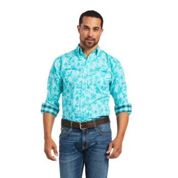 Ariat Wrinkle Free Hassan Fitted Shirt Ceramic | 5LxDoOHZ