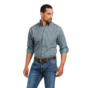 Ariat Wrinkle Free Houston Fitted Shirt Bachelor Button | l3Ak9nX5