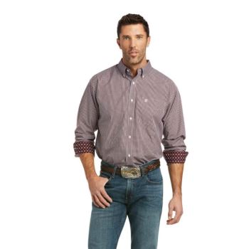 Ariat Wrinkle Free Orson Classic Fit Shirt Kraljevsko Modra | UciAy1cs