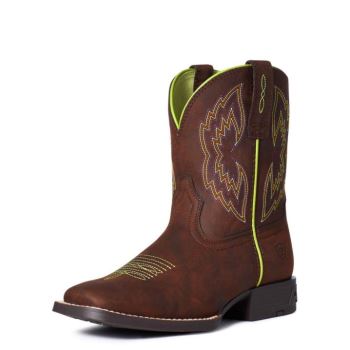 Ariat Youth Dash Western Boot Rjave | hhtuHHfn