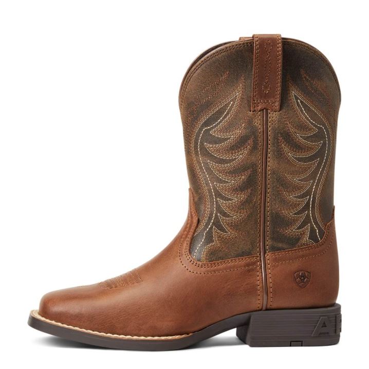 Ariat Amos Western Boot Sorrel Crunch | iHUzwQw3