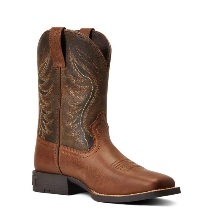 Ariat Amos Western Boot Sorrel Crunch | iHUzwQw3