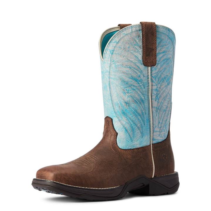 Ariat Anthem 2.0 Western Boot Crackled Mahogany | h0RQFFPZ