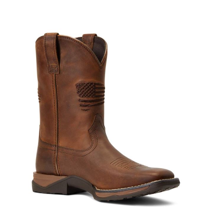 Ariat Anthem Patriot Western Boot Rjave | lh9giQiS