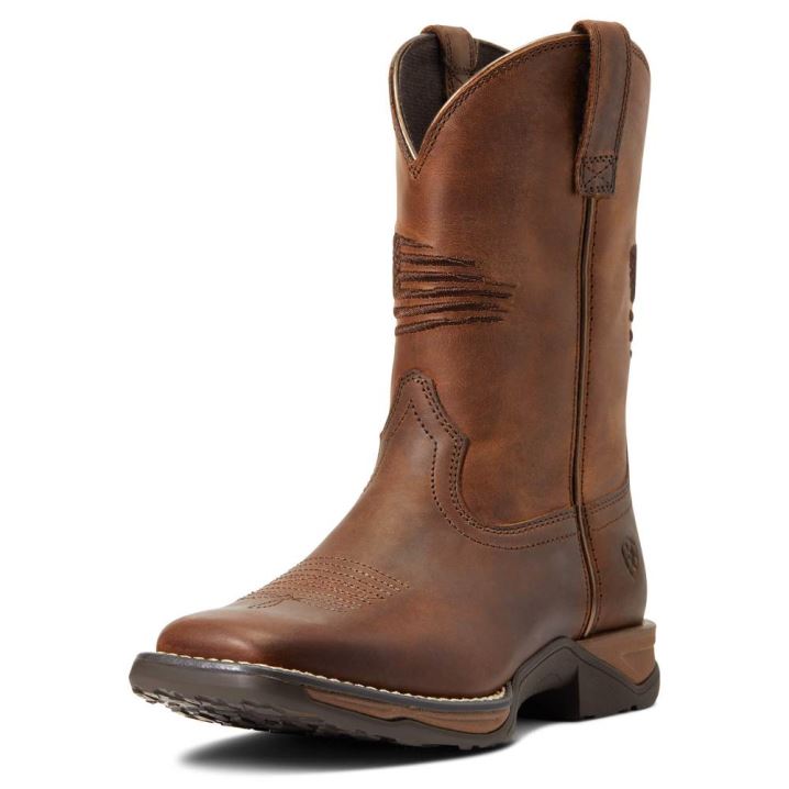 Ariat Anthem Patriot Western Boot Rjave | lh9giQiS