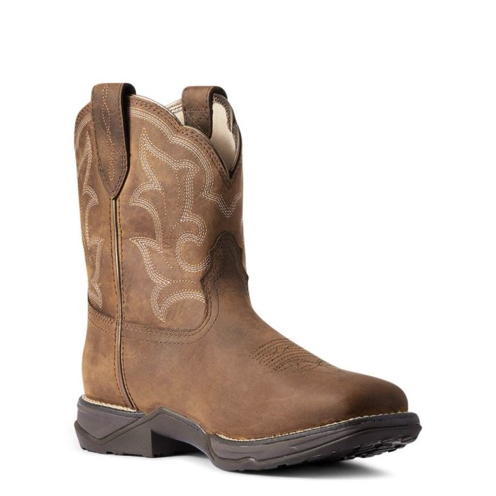 Ariat Anthem Shortie II Waterproof Western Boot Rjave | IDmlQQKN