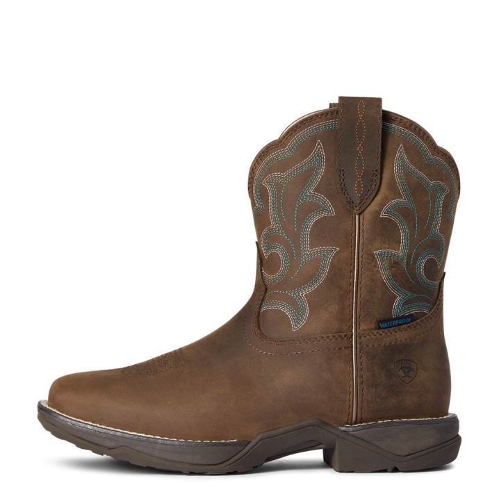 Ariat Anthem Shortie II Waterproof Western Boot Rjave | kqKNKBvs