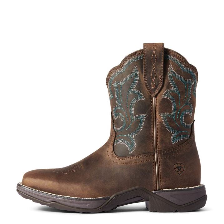 Ariat Anthem Shortie II Western Boot Rjave | waof62z8