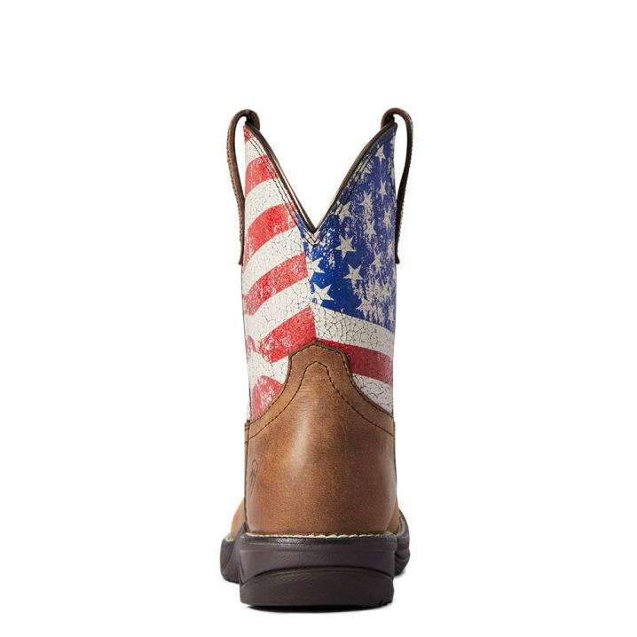 Ariat Anthem Shortie Patriot Western Boot Rdeče Rjave | ySEEm2Rq