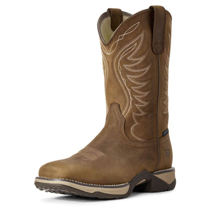 Ariat Anthem Waterproof Western Boot Rjave | 90HC0Peg