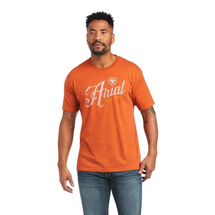 Ariat Ariat 100 Proof T-Shirt Adobe Heather | QKFKzRmX