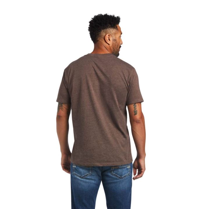 Ariat Ariat 100 Proof T-Shirt Rjave | 3kwx72WL