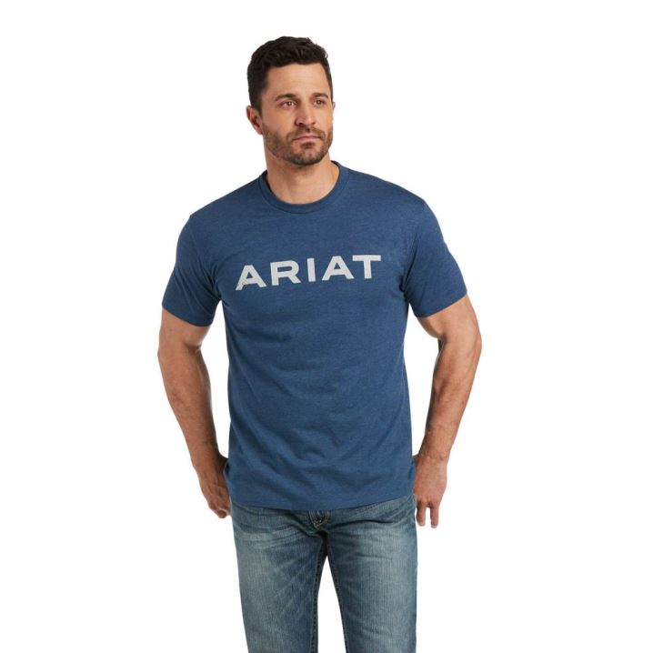 Ariat Ariat Artillery T-Shirt Modre | qW1ietFC