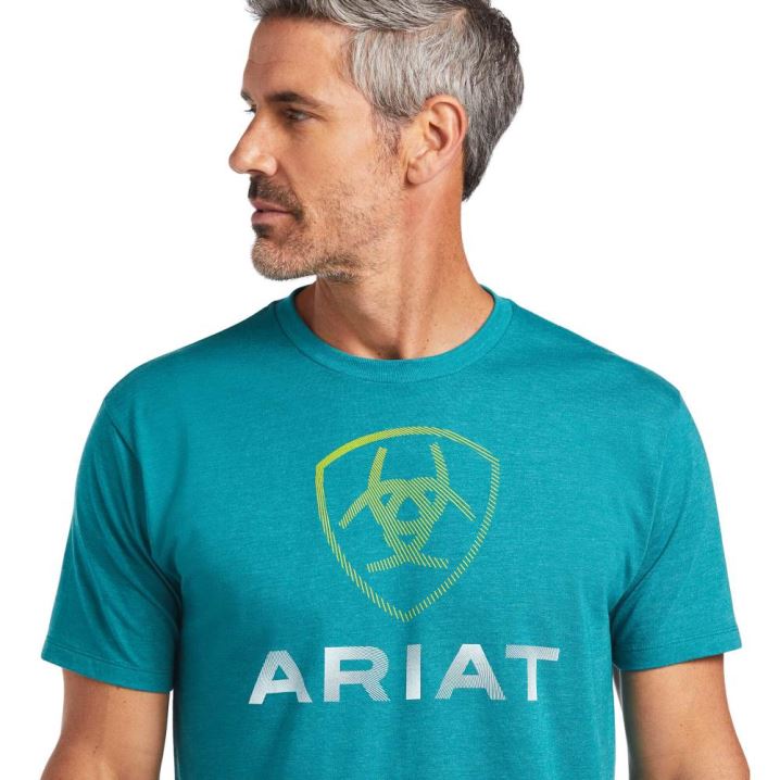 Ariat Ariat Blends T-Shirt Temno Turkizna | IJ4jVl0s