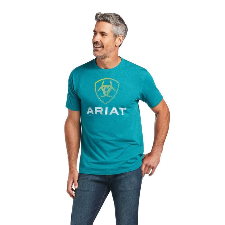 Ariat Ariat Blends T-Shirt Temno Turkizna | IJ4jVl0s