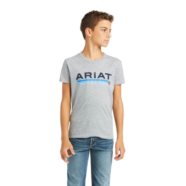 Ariat Ariat Branded Logo T-Shirt Athletic Heather | Nd6uBzOE