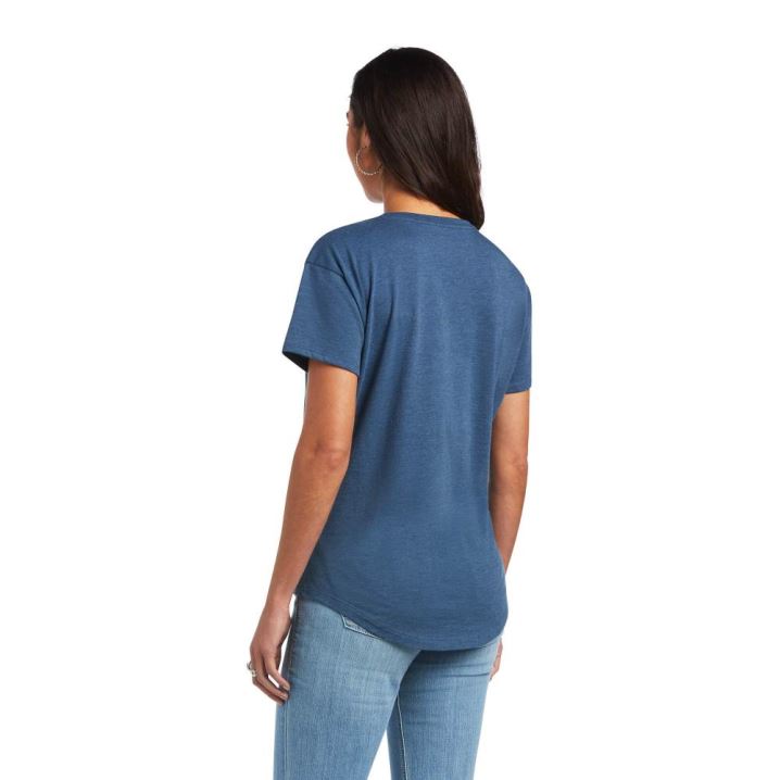 Ariat Ariat Cactus Peace T-Shirt Modre | jbNqdUE5