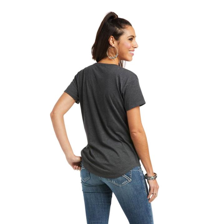 Ariat Ariat Farm Chick T-Shirt Sive | rkSHAM5G