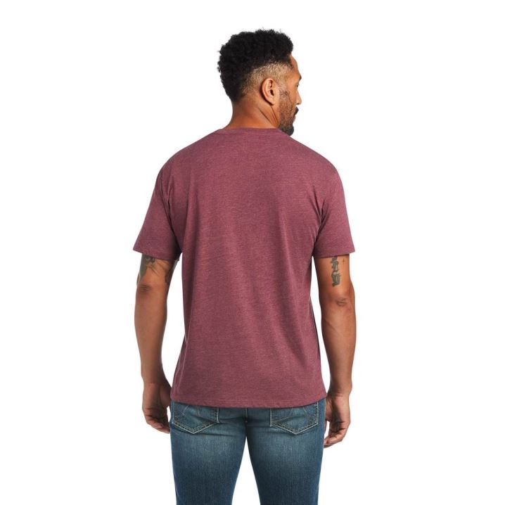 Ariat Ariat Gradient T-Shirt Bordo | xv2Pw0RN