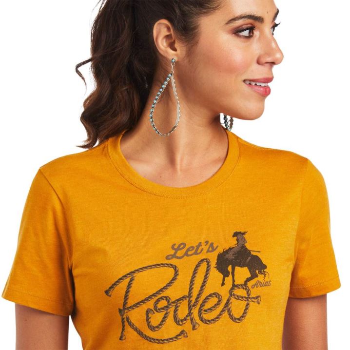 Ariat Ariat Let's Rodeo T-Shirt Buckhorn Heather | LlQvnNyP