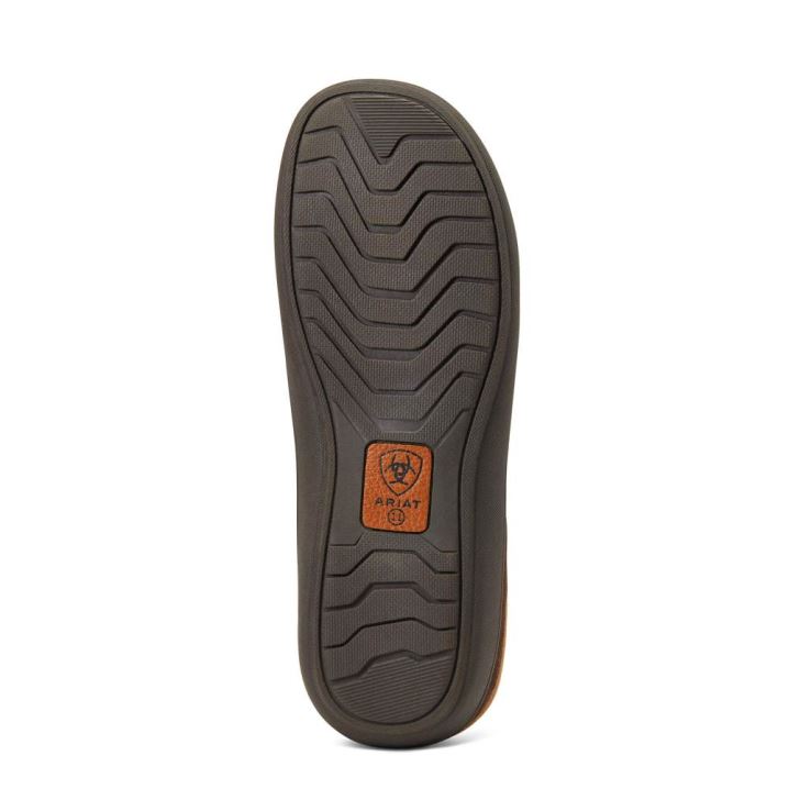 Ariat Ariat Logo Hooded Back Clog Čokolade | HyFcv0rU