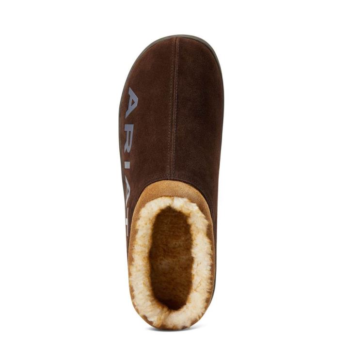 Ariat Ariat Logo Hooded Back Clog Čokolade | HyFcv0rU