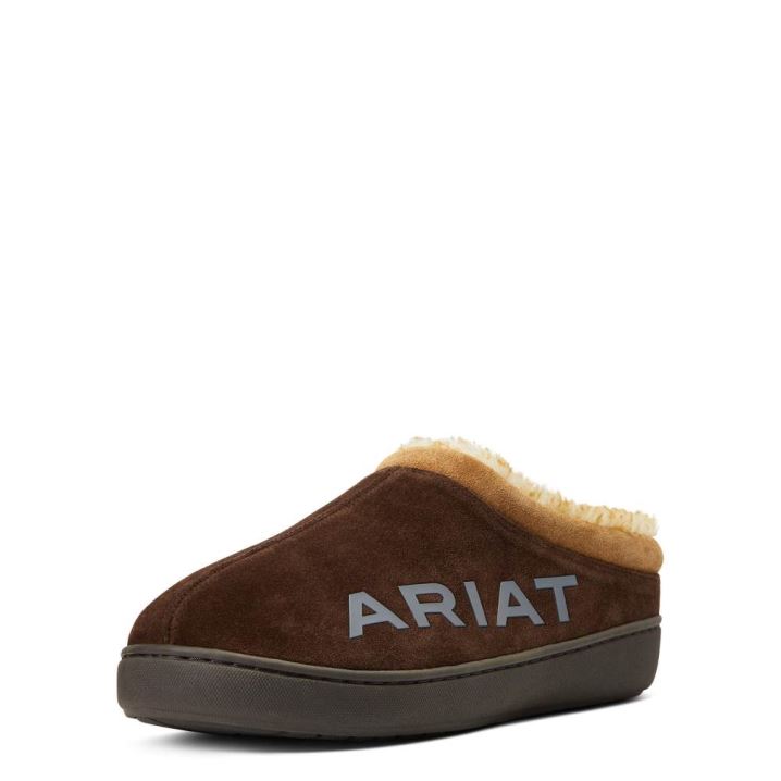 Ariat Ariat Logo Hooded Back Clog Čokolade | HyFcv0rU